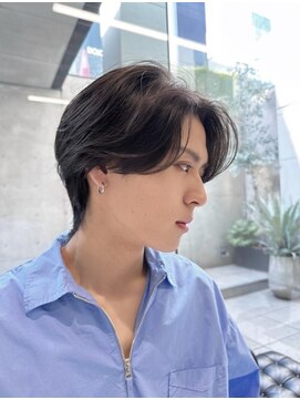 サンバレー(SUNVALLEY) 韓国風センターパート色気メンズマッシュ