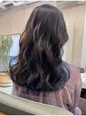 インナーブルーカラーロングヘア