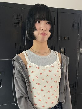 ヘアーアイストゥーレ(HAIR ICI TRE) 姫カットステップカットミニボブぷつっとカット似合わせカット