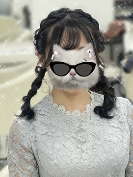 アイトーキョーエス 渋谷(AI TOKYO S) 編みおろしツインテール/ツイン/渋谷ヘアメ/ヘアメ