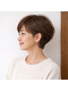 スープレックス ヘアーデザイン(SOUPREX HAIR DESIGN) ミセス美フォルムナチュラルショート 20代 30代 40代 50代 60代