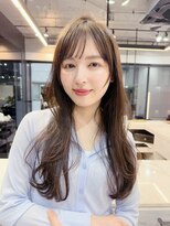 ファンナギンザ(FaNNa ginza)&nbsp;フェイスレイヤー/ロングヘア/透明感カラー/シースルー/前髪