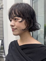 カフ(CAF) CAF 照下 ダークブルー ボブパーマ ミニボブパーマ 大阪