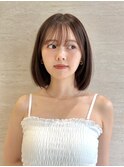 横浜丸顔面長解消タッセルボブレイヤーボブくびれボブ