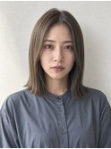 【HEY 松本】切りっぱなしロブ×オリーブグレージュ