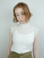 メゾンドイギー(MAISON de IGGY)&nbsp;【IGGY表参道】切りっぱなしボブ× オレンジベージュ☆