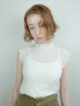 メゾンドイギー(MAISON de IGGY) 【IGGY表参道】切りっぱなしボブ× オレンジベージュ☆