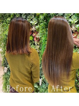 エクステ専門店あるじゃんすー 柏店 ナチュラルブラウン#シールエクステ#大人ダークカラー#髪#柏