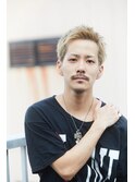 【men’s salon dot. Tokyo】ブロンドショートアップバング