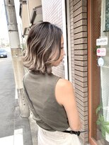 ハグ 横浜(HUG) バレイヤージュ　ハイミルクティーグレージュ