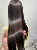 【ツヤツヤロング】systemトリートメントで艶グレージュブラウン