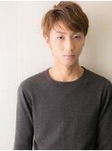長めバング×ハイライトカラーソフトツーブロックM