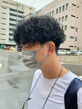 オーガニック アトリエ 大宮(organic+atelier) 20代30代ツーブロック波巻きスパイラルパーマ暗髪マッシュ