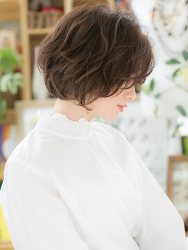 カバーヘア ブリス 川口(COVER HAIR bliss) 大人フェミニンくせ毛風カールボブルフTa3川口20代30代40代