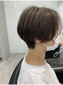 くびれショート／ハンサムショート/30代40代5代／前髪なし