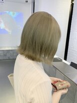 ダブルカラーミルクティーベージュカラーケアブリーチ韓国