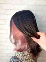 バブルス 上福岡店(BUBBLES)&nbsp;インナーカラー☆ピンクベージュ