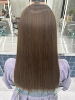 ロンドルーチェ 心斎橋(Lond luce)&nbsp;ダークアッシュ/ミディアムレイヤーカット［髪質改善/縮毛矯正］