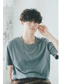 メンズパーマナチュラルツーブロック