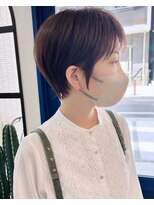 ノウル 中野(NoWL)&nbsp;ボブショート中野グレージュハイライトケアブリーチイルミナ4206