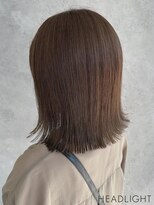 グラ デザイン アンド ヘアー 四条大宮店(GRAS DESIGN & HAIR by HEADLIGHT)&nbsp;切りっぱなしボブ×チョコレートブラウン_807M1601