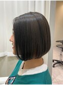 艶髪ショートストレートボブ