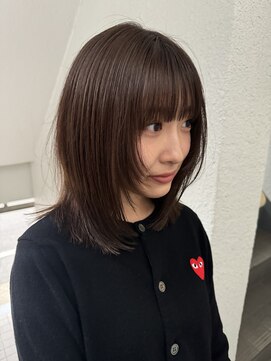 ローレンジウ(LOREN JU) 透明感髪質改善ベージュダブルカラーミルクティーグレージュ