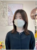 外ハネ/顔まわりレイヤー/外ハネボブ/髪質改善/大人女性