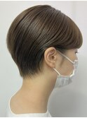 大人ショートボブショートカット顔周りレイヤーカットミニボブ