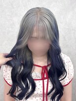 アン ブリーチ 大宮駅東口店(UN BLEACH) シルバー×ブルールーツ