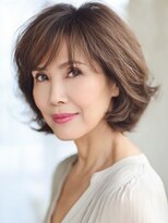 シャルマン 銀座(Charumante)&nbsp;冬カラー白髪染めハイライト小顔ショート×透明感アッシュ