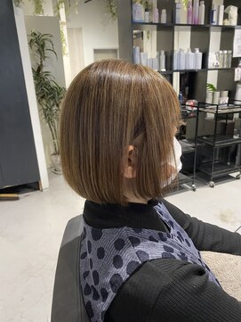 インク(inc) 【30代・40代・50代】似合わせボブ/白髪ぼかしハイライトカラー