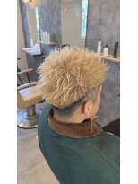 ジュール メンズ 大分(Joule men's)&nbsp;ホワイトベージュ/ダブルカラー/ブリーチカラー［大分駅］