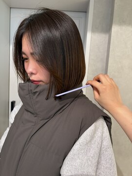 ゼスト クレス(ZEST Cres) 【立川cres小山】前髪なし 大人ボブ