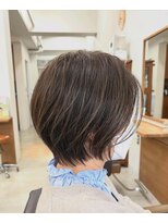 ティーシースペース 元住吉店(T.C.SPACE)&nbsp;ショートボブ × 白髪ぼかしハイライト