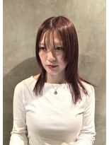 ヘルベチカ・ヘア(Helvetica hair)&nbsp;ミディアムレイヤー/ロングレイヤー/オレンジブラウン