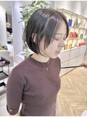 コンパクトショートボブ前下がりボブ