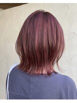 ファヴォリ(favori)&nbsp;【favori 自由が丘】レイヤーボブ　ピンクカラー