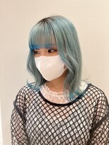 アース コアフュールボーテ 諏訪店(EARTH coiffure beaute) スカイブルーグラデーションケアブリーチ