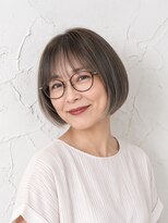 リスペクト マンボ(RESPECT MAMBO)&nbsp;豊田市 大人女性に似合う艶感コンパクトボブ グレージュカラー