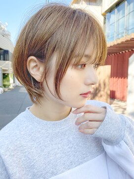 アンアミ オモテサンドウ(Un ami omotesando) 【Un ami】《増永剛大》 短すぎないカジュアルショートボブ