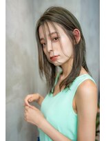 オースティン 門前仲町(AUSTIN)&nbsp;前髪かき上げイメチェンイヤリングカラーラベンダーカラーくびれ