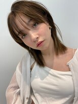 ローウェ 渋谷(Louwe)&nbsp;外ハネ切りっぱなしダークアッシュラベージュ[渋谷/渋谷駅]