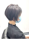 大人ショート×大人ダークカラー×大人女子ツヤ髪