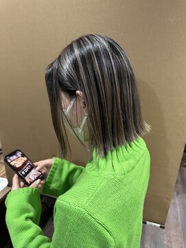 グリッター(Gritter) 切りっぱなし×バレイヤージュ