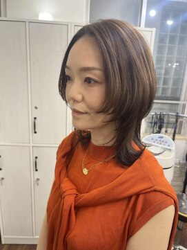 メルシー トータル ブランディング サロン(merci TOTAL BRANDING SALON) 大人くびれセミディ/ナチュラルベージュ