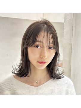 IJK 表参道 透け感スタイル【髪質改善ストレート+ケアカラー】