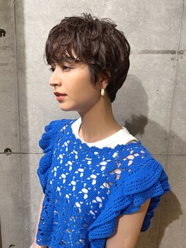 エディット トウキョウ(e.dit tokyo) 【MILK/MURIEL Misa】ショートパーマ　透明感カラー