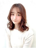 ロングレイヤーグレージュカラーブリーチなしカラー20代30代40代