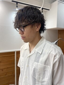 グリーン 高田馬場(green) 【SANA】メンズウルフ波巻きパーマ